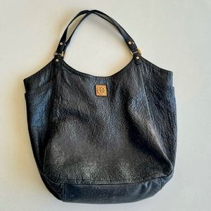 Tory Burch black leather tote